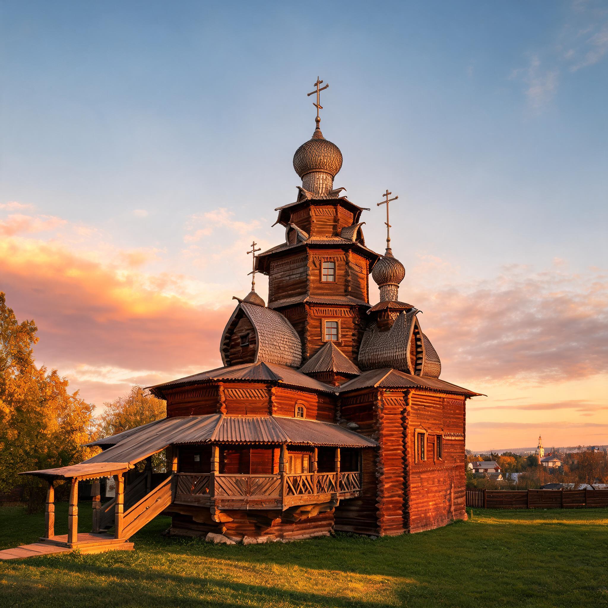 Read more about the article Храм Преображения Господня из Козлятьево, музей деревянного зодчества, Суздаль