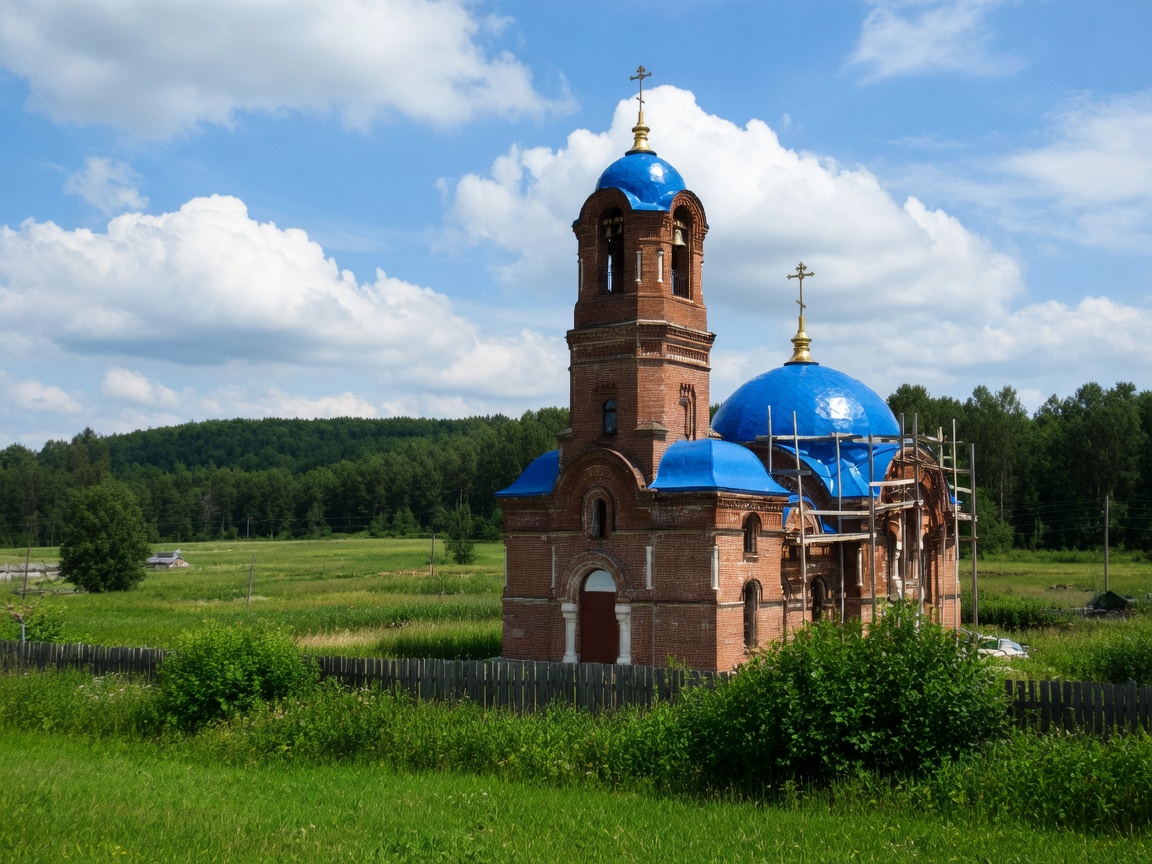Read more about the article Храм Иоанна Богослова в селе Краснокаменка Уйского района Челябинской области